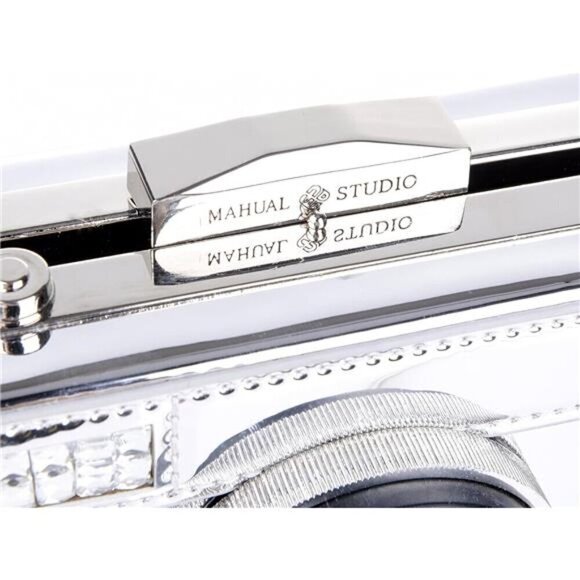 Camera Shaped Purse Shoulder Bag Snapshot PU Leather Crossbody Vintage - Picture 5 of 7